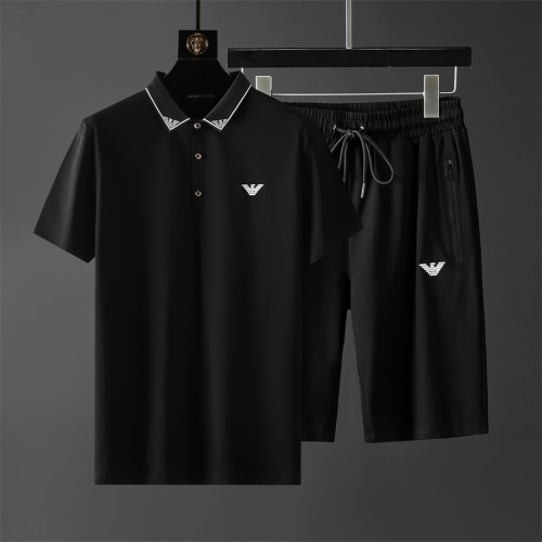 Armani Tracksuits Short Sleeved For Men #1211515 $68.00 USD, Wholesale Replica Armani Tracksuits