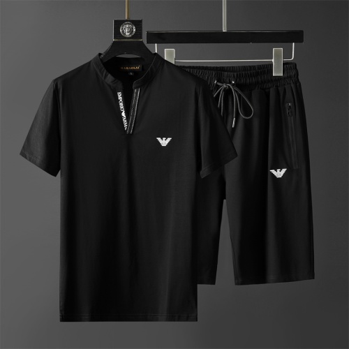 Armani Tracksuits Short Sleeved For Men #1211516 $68.00 USD, Wholesale Replica Armani Tracksuits