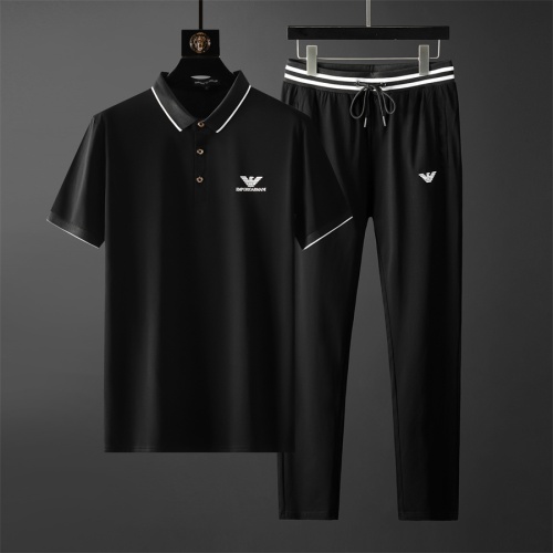 Armani Tracksuits Short Sleeved For Men #1211537 $72.00 USD, Wholesale Replica Armani Tracksuits