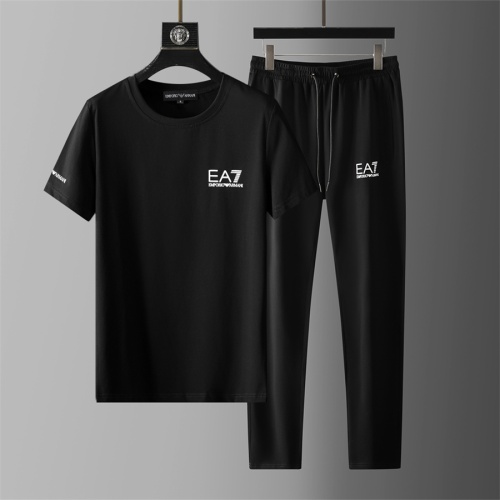 Armani Tracksuits Short Sleeved For Men #1211547 $68.00 USD, Wholesale Replica Armani Tracksuits