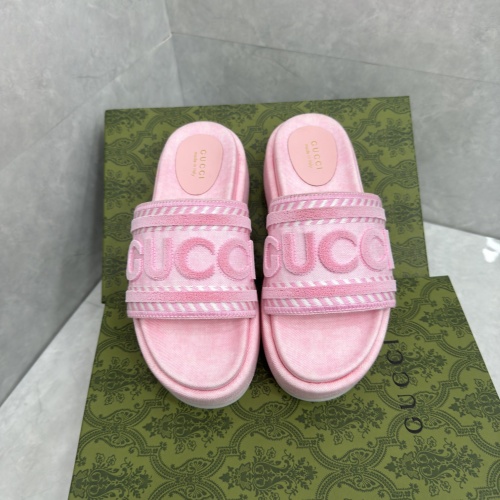 Replica Gucci Slippers For Women #1211557 $88.00 USD for Wholesale