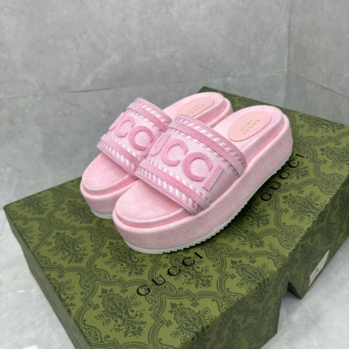 Replica Gucci Slippers For Women #1211557 $88.00 USD for Wholesale