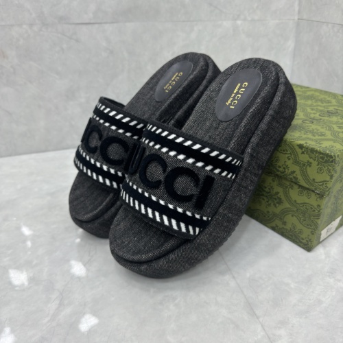 Replica Gucci Slippers For Women #1211559 $88.00 USD for Wholesale