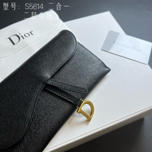 Replica Christian Dior Wallets #1211657 $52.00 USD for Wholesale