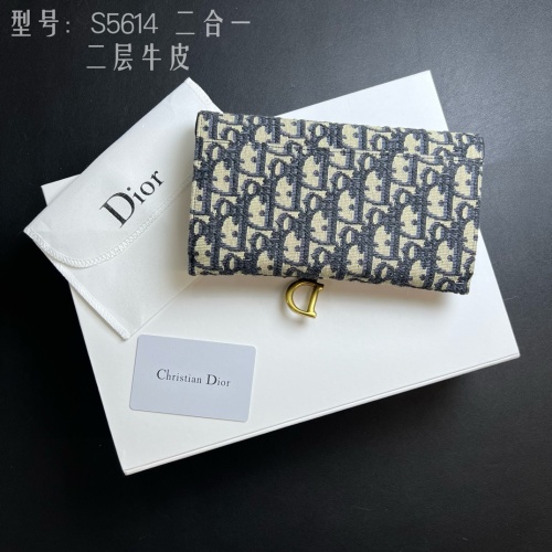 Replica Christian Dior Wallets #1211658 $52.00 USD for Wholesale