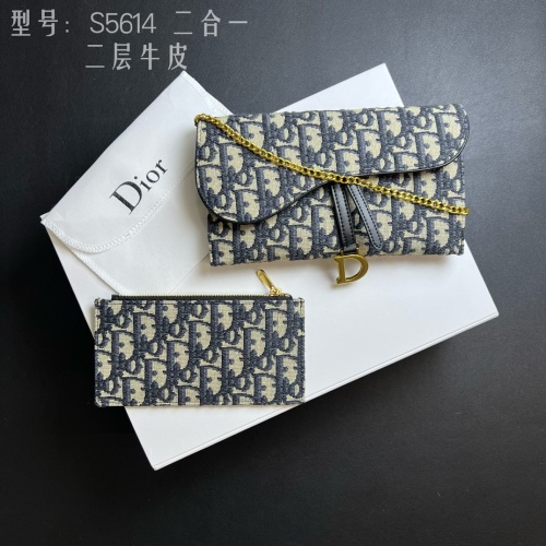 Replica Christian Dior Wallets #1211658 $52.00 USD for Wholesale