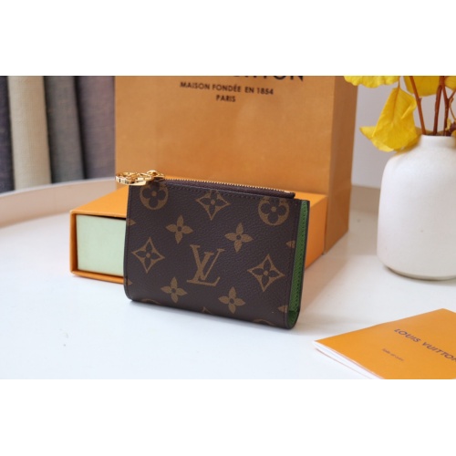 Louis Vuitton AAA Quality Card Case In Green #1211682 $72.00 USD, Wholesale Replica Louis Vuitton AAA+ Quality Wallets