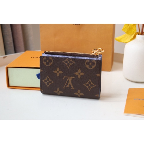 Louis Vuitton AAA Quality Card Case In Purple #1211685 $72.00 USD, Wholesale Replica Louis Vuitton AAA+ Quality Wallets