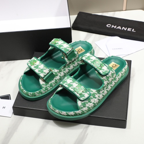 Chanel Slippers For Women #1211702 $92.00 USD, Wholesale Replica Chanel Slippers