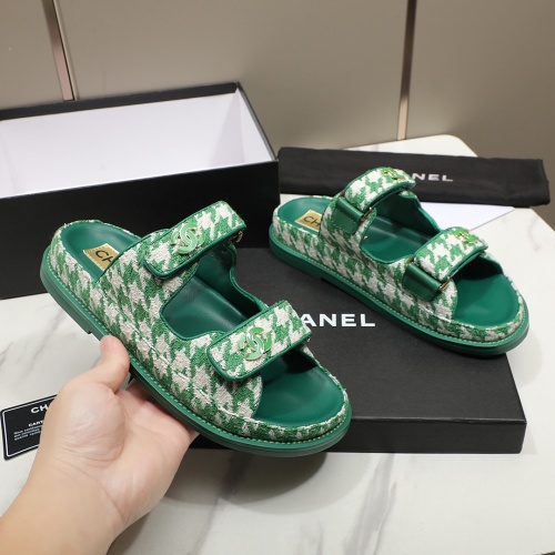 Replica Chanel Slippers For Women #1211702 $92.00 USD for Wholesale