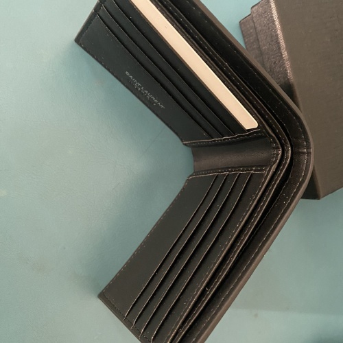 Replica Yves Saint Laurent YSL Man Wallets #1211778 $40.00 USD for Wholesale