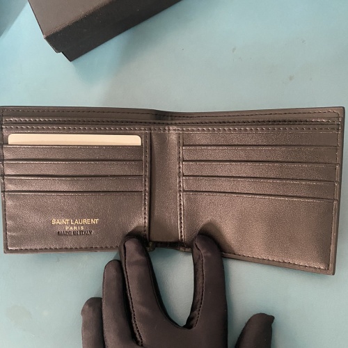 Replica Yves Saint Laurent YSL Man Wallets #1211781 $40.00 USD for Wholesale