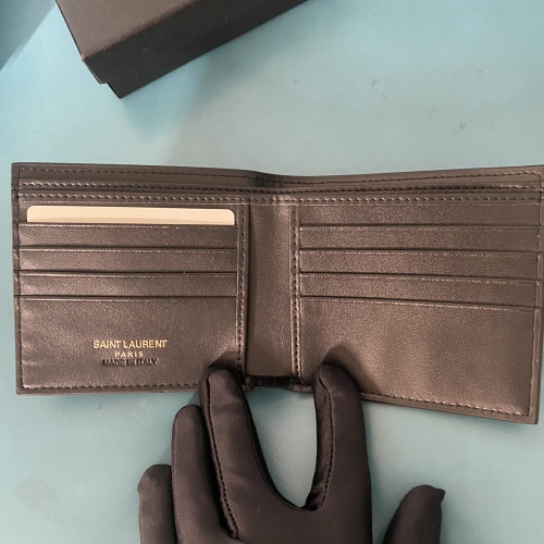 Replica Yves Saint Laurent YSL Man Wallets #1211781 $40.00 USD for Wholesale