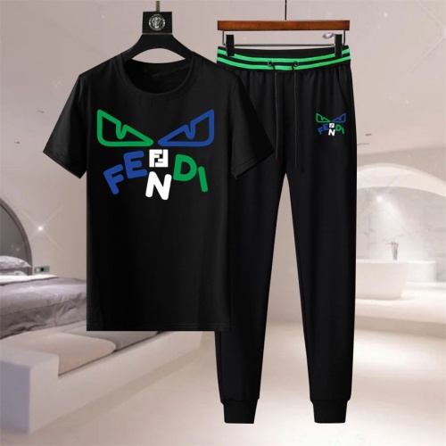 Fendi Tracksuits Short Sleeved For Men #1211868 $76.00 USD, Wholesale Replica Fendi Tracksuits