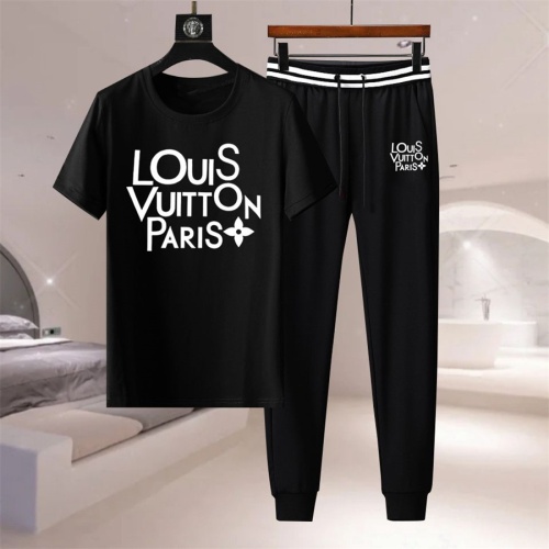 Louis Vuitton LV Tracksuits Short Sleeved For Men #1211874 $76.00 USD, Wholesale Replica Louis Vuitton LV Tracksuits