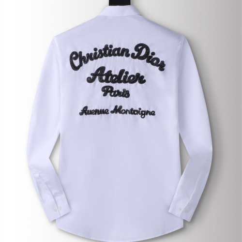 Replica Christian Dior Shirts Long Sleeved For Men #1211985 $48.00 USD for Wholesale