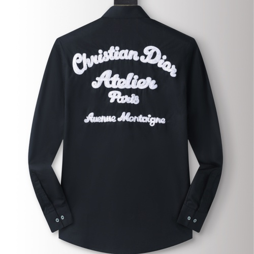 Replica Christian Dior Shirts Long Sleeved For Men #1211986 $48.00 USD for Wholesale