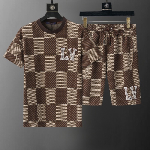 Louis Vuitton LV Tracksuits Short Sleeved For Men #1212002 $42.00 USD, Wholesale Replica Louis Vuitton LV Tracksuits