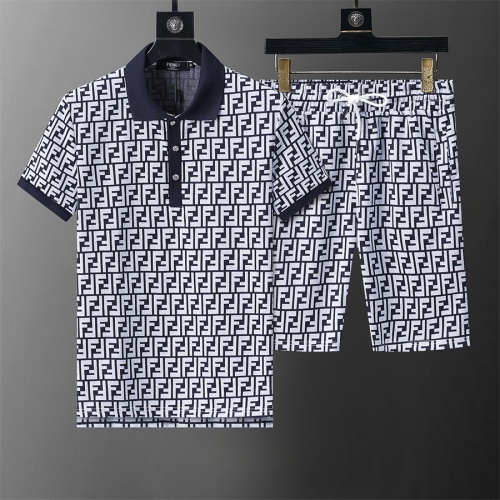 Fendi Tracksuits Short Sleeved For Men #1212007 $45.00 USD, Wholesale Replica Fendi Tracksuits