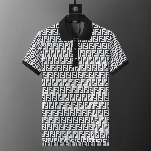 Replica Fendi Tracksuits Short Sleeved For Men #1212008 $45.00 USD for Wholesale