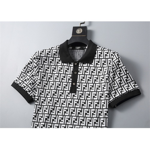 Replica Fendi Tracksuits Short Sleeved For Men #1212008 $45.00 USD for Wholesale