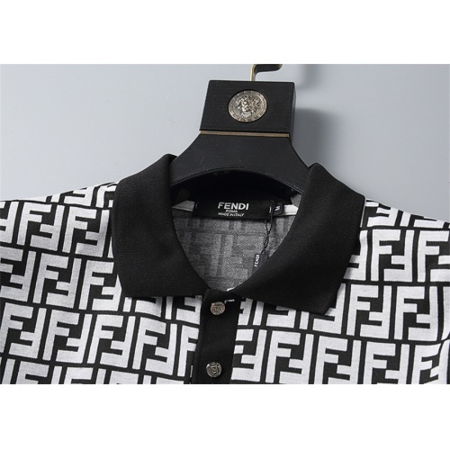 Replica Fendi Tracksuits Short Sleeved For Men #1212008 $45.00 USD for Wholesale