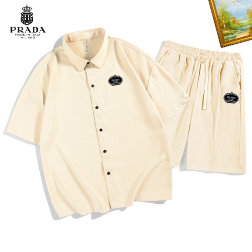 Prada Tracksuits Short Sleeved For Men #1212021 $48.00 USD, Wholesale Replica Prada Tracksuits