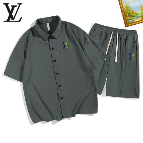 Louis Vuitton LV Tracksuits Short Sleeved For Men #1212036 $48.00 USD, Wholesale Replica Louis Vuitton LV Tracksuits