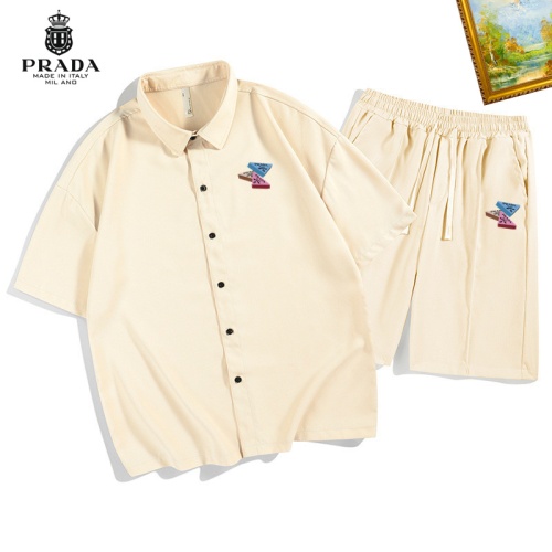 Prada Tracksuits Short Sleeved For Men #1212050 $48.00 USD, Wholesale Replica Prada Tracksuits