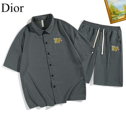 Christian Dior Tracksuits Short Sleeved For Men #1212073 $48.00 USD, Wholesale Replica Christian Dior Tracksuits