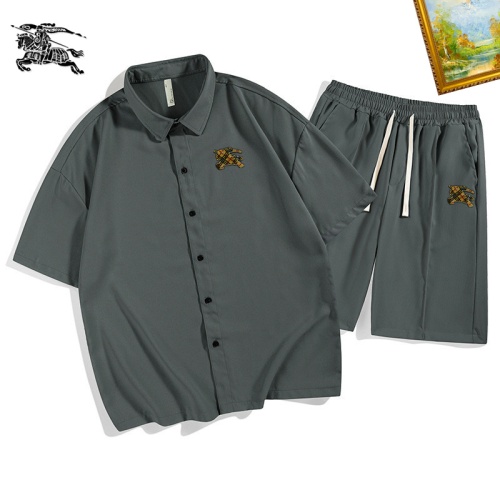 Burberry Tracksuits Short Sleeved For Men #1212076 $48.00 USD, Wholesale Replica Burberry Tracksuits