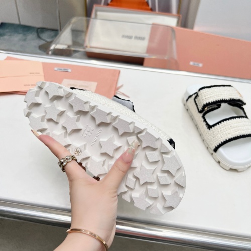 Replica MIU MIU Slippers For Women #1212092 $98.00 USD for Wholesale