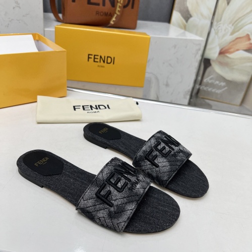 Replica Fendi Slippers For Women #1212101 $80.00 USD for Wholesale