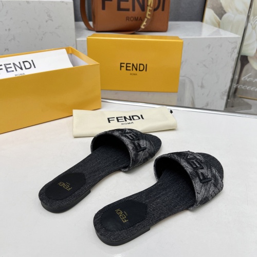 Replica Fendi Slippers For Women #1212101 $80.00 USD for Wholesale