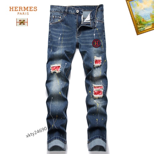 Hermes Jeans For Men #1212181 $48.00 USD, Wholesale Replica Hermes Jeans