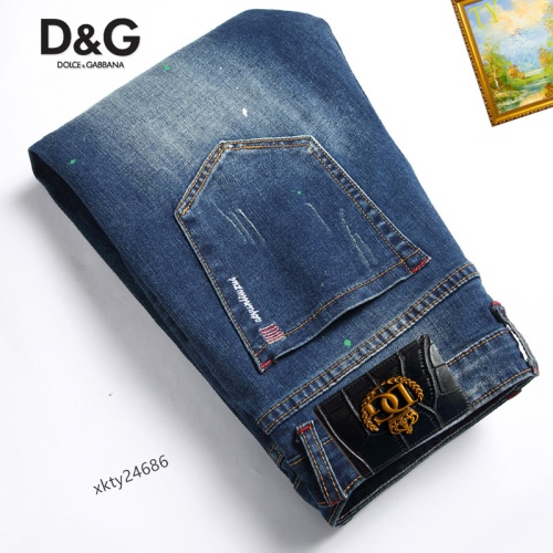 Replica Dolce & Gabbana D&G Jeans For Men #1212186 $48.00 USD for Wholesale