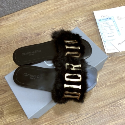 Replica Christian Dior Slippers For Women #1212701 $68.00 USD for Wholesale