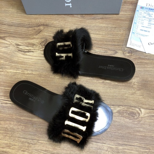 Replica Christian Dior Slippers For Women #1212701 $68.00 USD for Wholesale