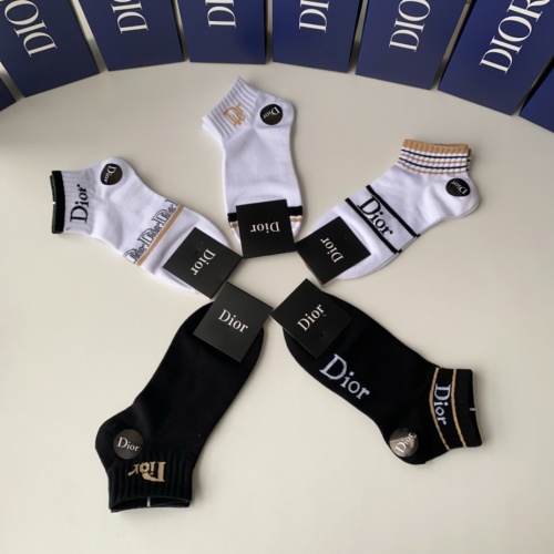 Replica Christian Dior Socks #1212738 $27.00 USD for Wholesale