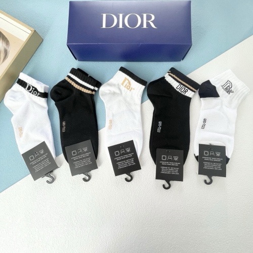 Replica Christian Dior Socks #1212740 $27.00 USD for Wholesale