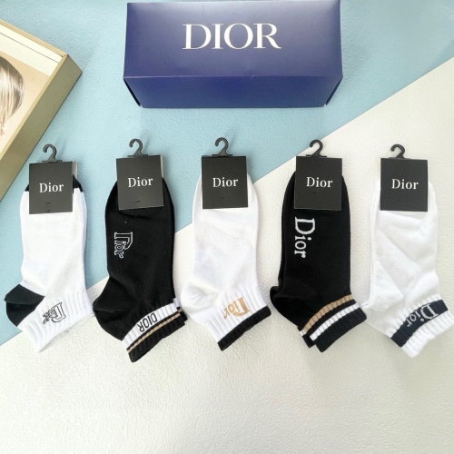 Replica Christian Dior Socks #1212740 $27.00 USD for Wholesale