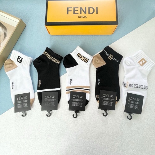 Replica Fendi Socks #1212749 $27.00 USD for Wholesale