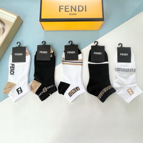 Replica Fendi Socks #1212749 $27.00 USD for Wholesale