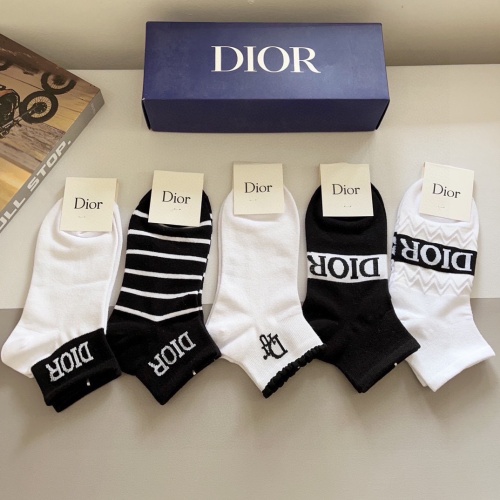 Replica Christian Dior Socks #1212756 $27.00 USD for Wholesale