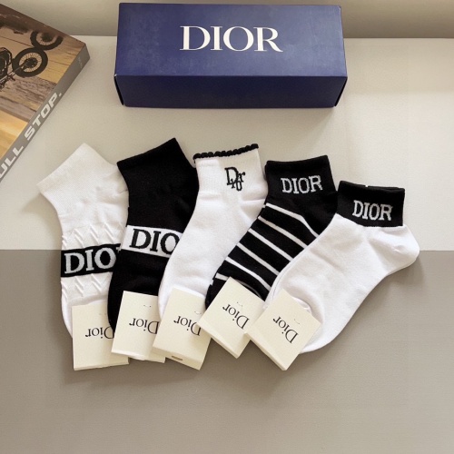 Replica Christian Dior Socks #1212756 $27.00 USD for Wholesale