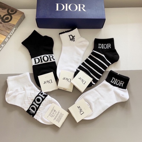 Replica Christian Dior Socks #1212756 $27.00 USD for Wholesale