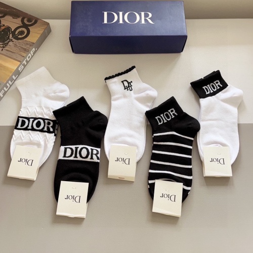 Replica Christian Dior Socks #1212756 $27.00 USD for Wholesale