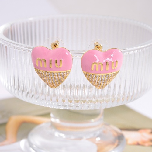 MIU MIU Earrings For Women #1213078 $27.00 USD, Wholesale Replica MIU MIU Earrings