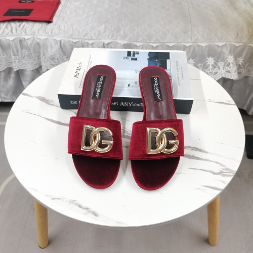 Dolce &amp; Gabbana D&amp;G Slippers For Women #1213148 $115.00 USD, Wholesale Replica Dolce &amp; Gabbana D&amp;G Slippers