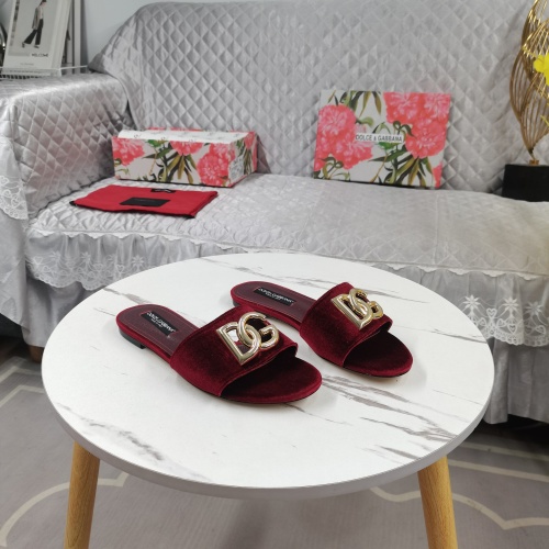 Replica Dolce & Gabbana D&G Slippers For Women #1213148 $115.00 USD for Wholesale